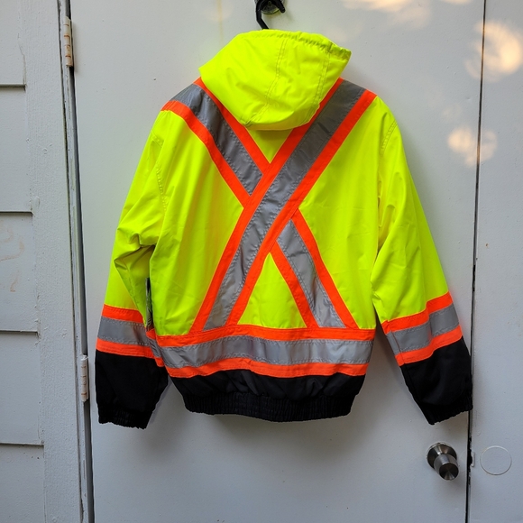Work King by Tough Duck S413 Class 3 HiVis 3-in-1 Bomber Jacket Large - Picture 11 of 15